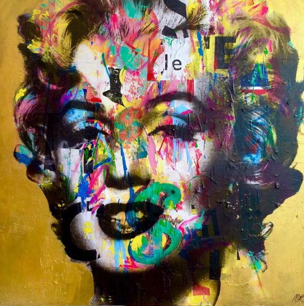 Marilyn Pop Art Gold