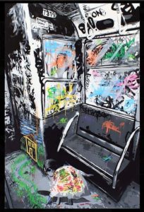 œuvre du graffeur Kurar